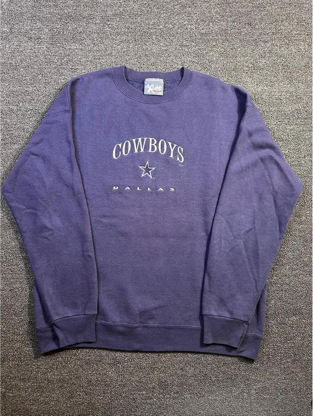 VTG Lee Sport Dallas Cowboys Sweater Sweatshirt Size Large